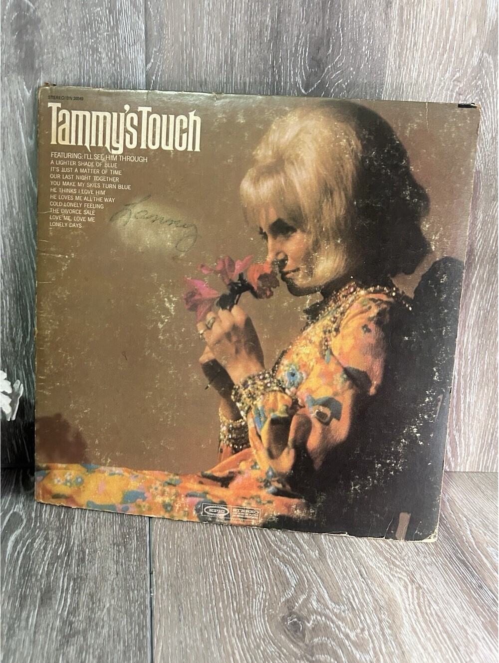 Tammy Wynette Tammy’s Touch Vinyl LP Epic Records BN 26469 Vintage Country 1970